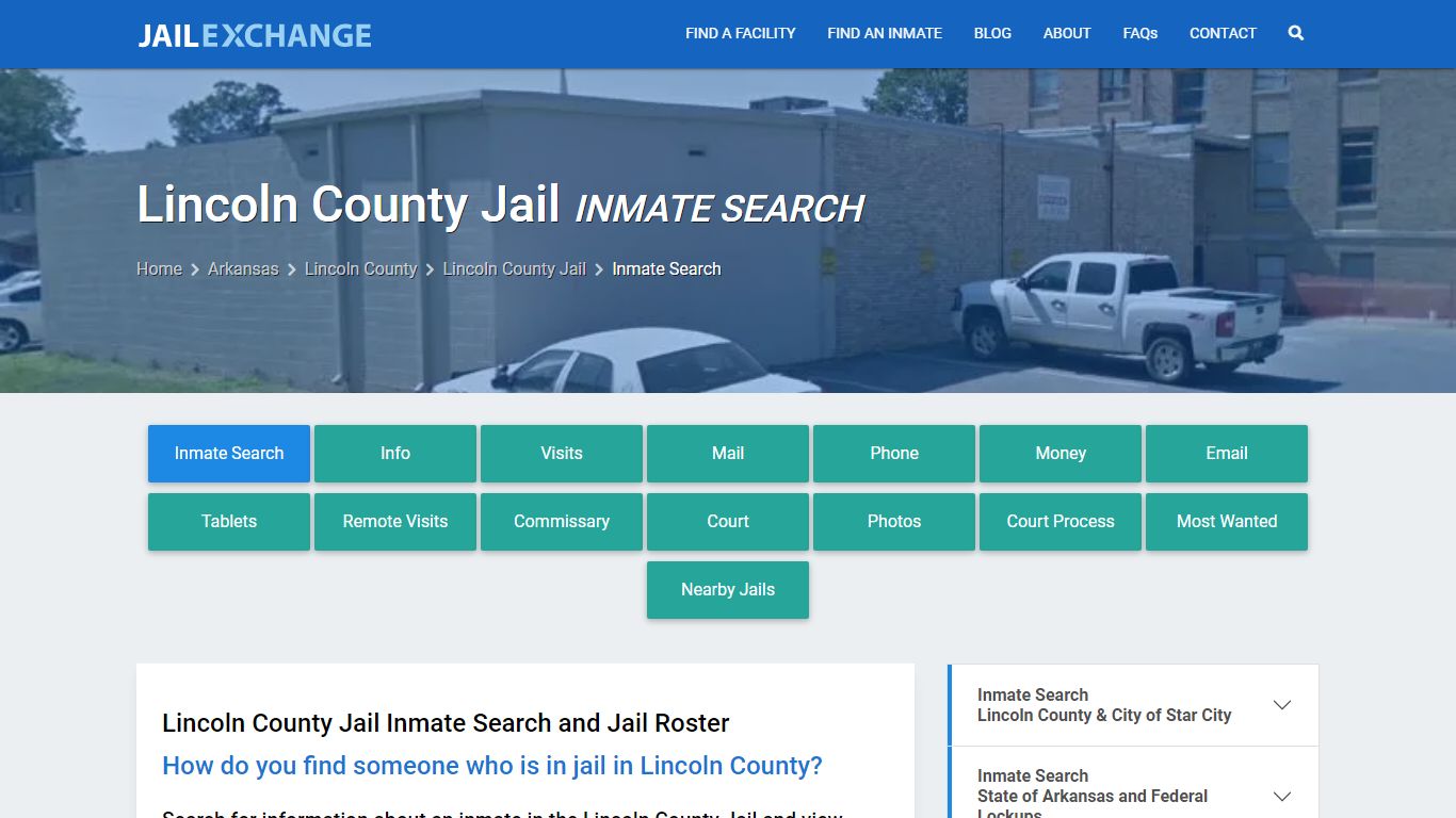 Inmate Search: Roster & Mugshots - Lincoln County Jail, AR