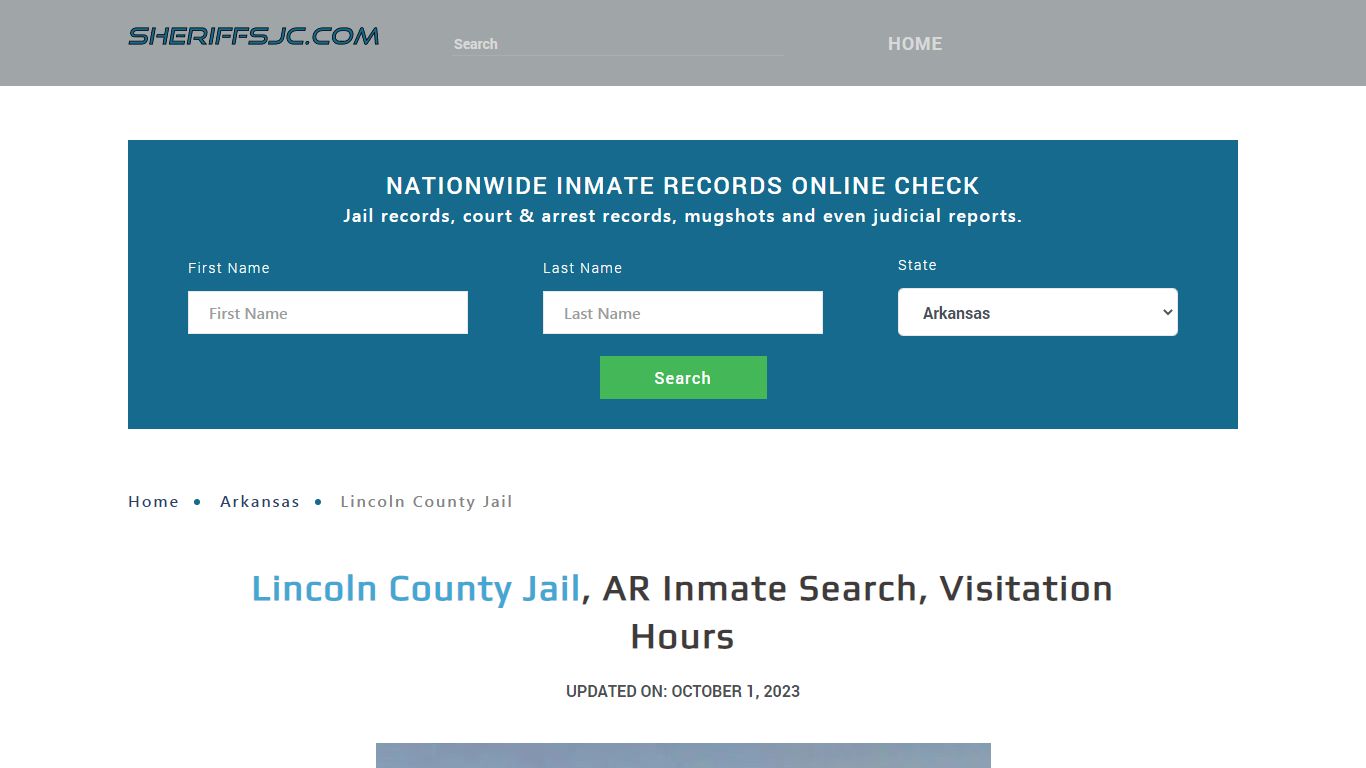 Lincoln County Jail, AR Inmate Search, Visitation Hours